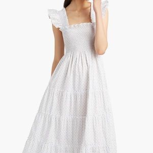 Hill House blue Swiss dot nap dress
